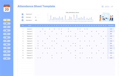 Excel Of Attendance Sheet Template Wps Free Templates
