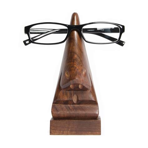 Wood Eyeglass Holder Nose Fair Trade Winds