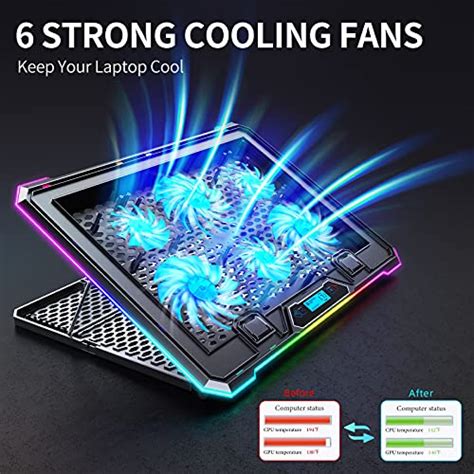 Ice Coorel Rgb Laptop Cooling Pad Gaming Laptop Cooler Laptop Fan