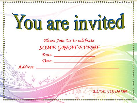 Download them for free in ai or eps format. 24 PDF INVITATION TEMPLATES ON MICROSOFT WORD FREE ...