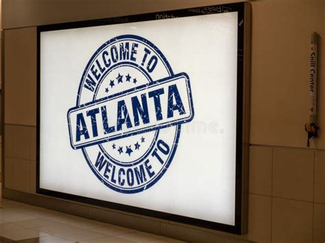 Welcome To Atlanta Banner At Hartsfield Jackson Atlanta International