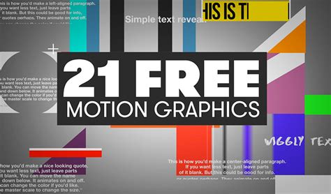 It's easy to customize with. 30 Free Motion Graphic Templates for Adobe Premiere Pro