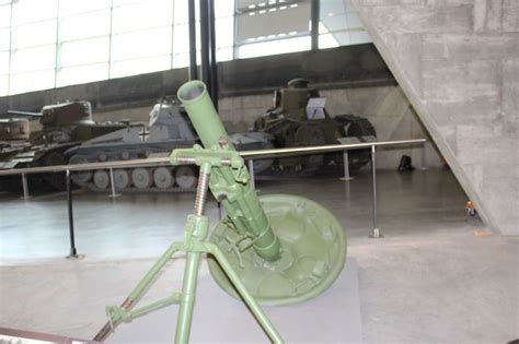 Soviet 120mm Mortar Tube On Display Ottawa Mortar Cannon