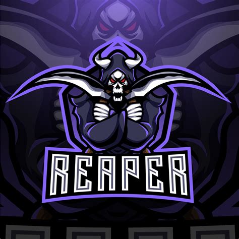 Reaper Esport Mascot Logo Design 8017551 Vector Art At Vecteezy