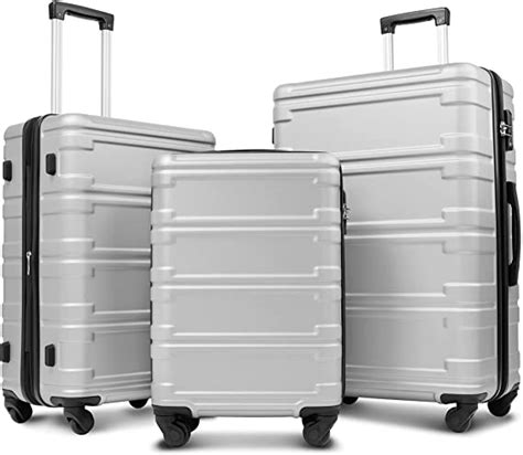 Merax Luggage Hard Shell Suitcases Set Expandable