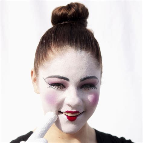 mime face makeup photos cantik