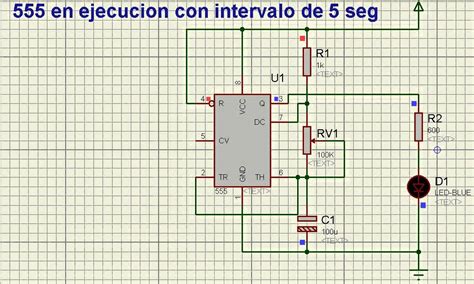 Circuito Basico Con Integrado 555 Youtube