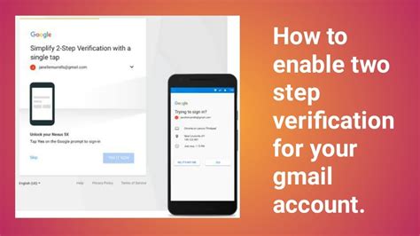 How To Enable Two Step Verification In Gmail YouTube