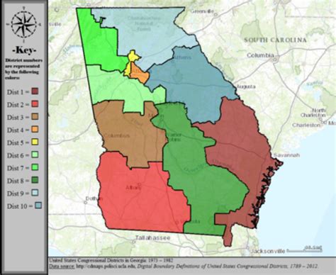 Georgia State Senate District Map Printable Map