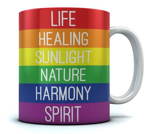 We love that flag, too! LGBTQ Rainbow Pride Flag Color Meanings Coffee Mug | Mugs ...