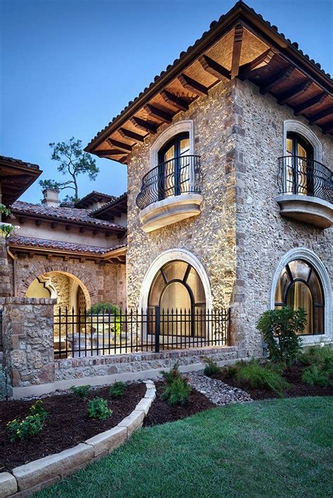 Tuscan Architecture Mediterranean Homes House Exterior Tuscan