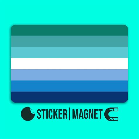 Gay Mlm Pride Flag Sticker Or Magnet Die Cut Waterproof Etsy