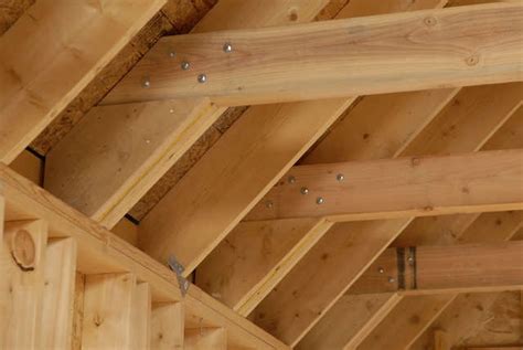 I removed the ceiling and the blown in insulation and can now see the ceiling ties and roof rafters. Raising Ceiling Joist Height | Nakedsnakepress.com