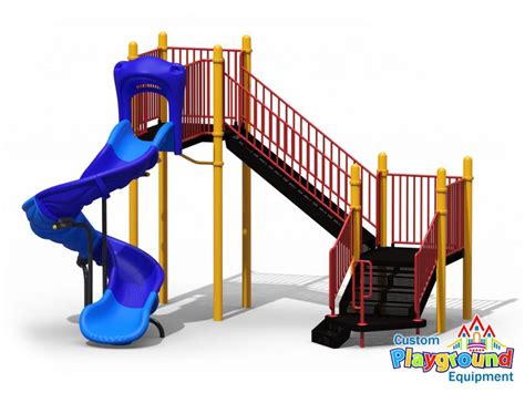 Freestanding Playground Spiral Slide