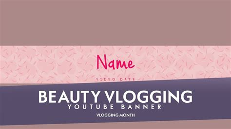 Free Youtube Banner Template Beauty Vlogging 5ergiveaways 183