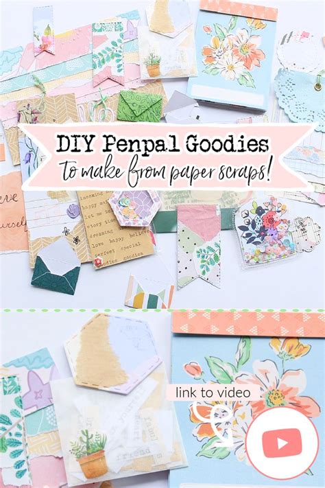 Diy Penpal Goodies From Paper Scraps Snail Mail Inspiration