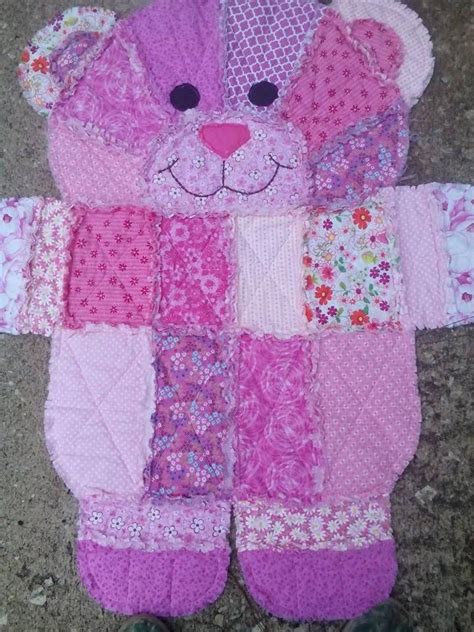 Baby Bear Quilt Wall Hanging Throw Etsy Bear Quilts Teddy Bear