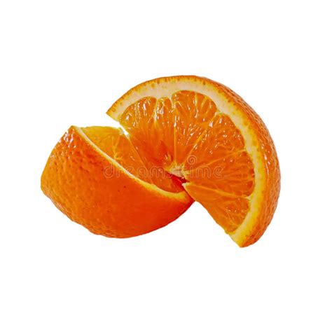 Orange Fruit Isolated On White Stock Image Image Of Background