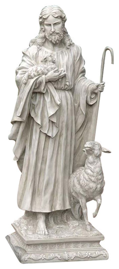 Jesus The Good Shepherd Large Statue Contemporary Decorative