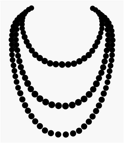 Necklace Clipart Black And White Clip Art Library