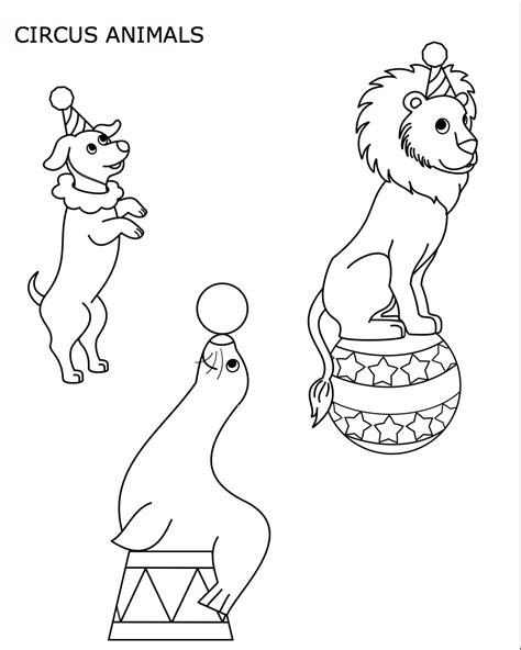 Circus Circus Tent Craft Circus Crafts Circus Theme Animal Coloring