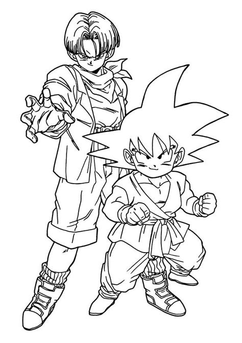 Search images from huge database containing over 620,000 coloring we have collected 40+ dragon ball z trunks coloring page images of various designs for you to color. DRAGON BALL Z GOTENKS COLORING PAGE - Coloring Home