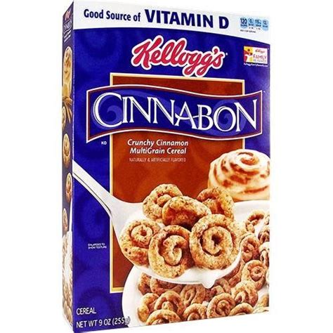 Kelloggs Cinnabon Cereal 9oz 255g Cinnabon Cinnamon Cereal Cereal