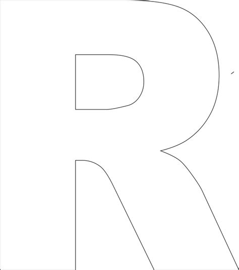 8 Best Images Of Letter R Template Printable Free 6 Best Large