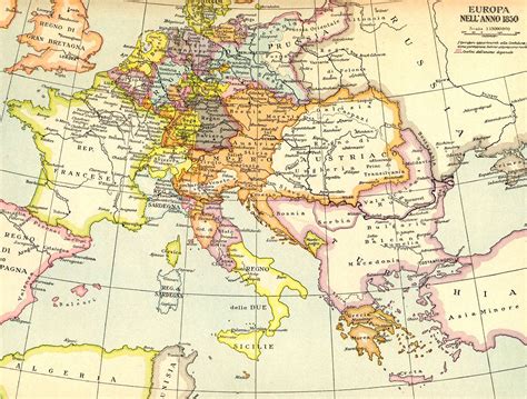 Europa Nell Anno 1850 Cartina Nel 2022 Sfondi Vintage Sfondi