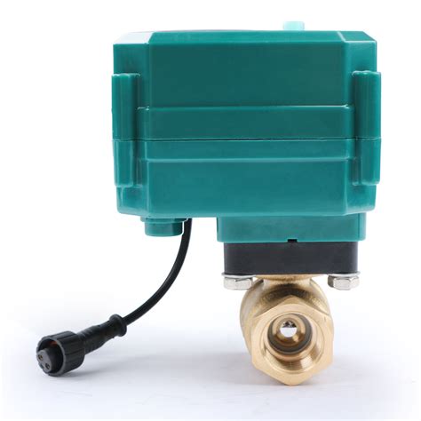 12” Smart Motorized Ball Valve Remote Control Brass Electrical Ball Valve With Manual Switch