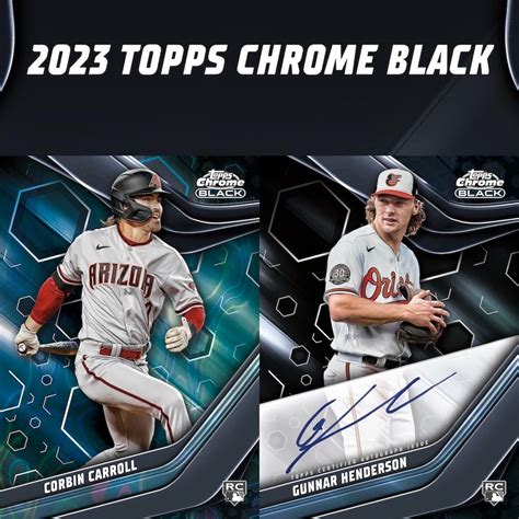 2023 Topps Chrome Black Baseball Checklist Team Set Details