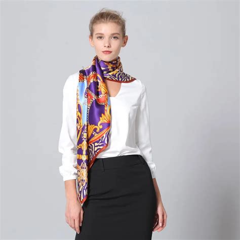 luxury top grade 110cm 110cm 100 silk scarves wholesale silk scarf printing satin shawl wrap