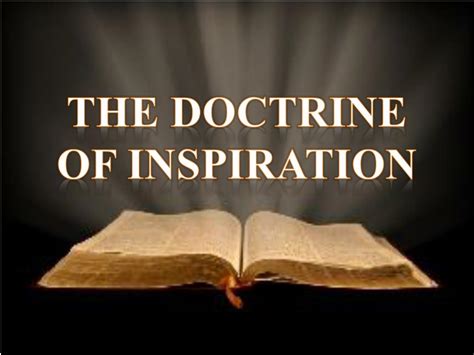 PPT - THE DOCTRINE OF INSPIRATION PowerPoint Presentation, free ...