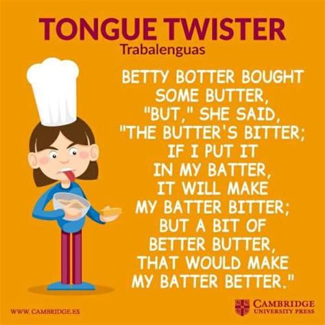 Tongue Twisters In English From A To Z Trabalenguas Para Niños