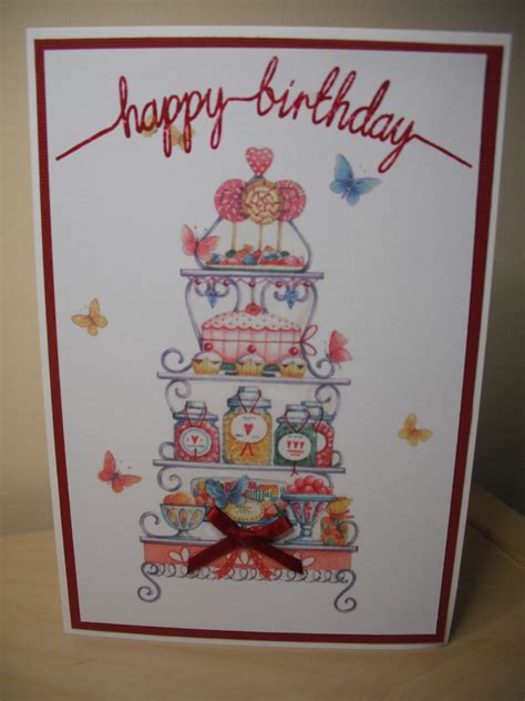 Birthday Card With Lotv English Charm Art Pad Image By Deborah Wheeler
