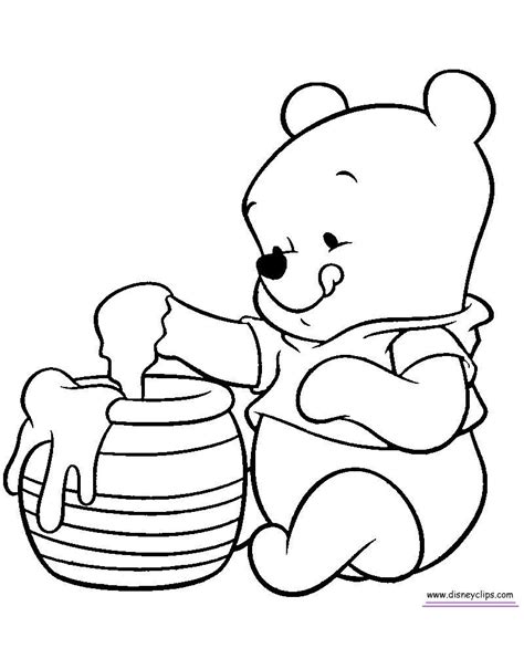 Winnie the pooh clipart black and white. Cute Winnie The Pooh Coloring Pages Ideas For Children # ...
