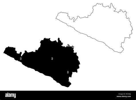 Department Of Arequipa Republic Of Peru Regions Of Peru Map Vector