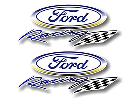Buy 2 Ford Racing 12 Blue Racing Vinyl Sticker Decals Ranger Mustang