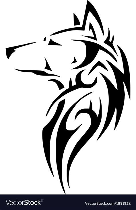 Tribal Wolf Head For Tattoo Design Download A Free Preview Or High