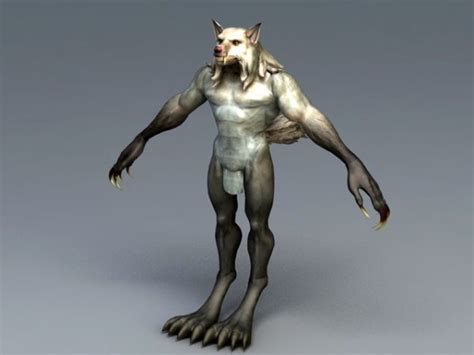 Human Werewolf Free 3d Model Obj Open3dmodel