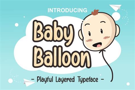 Baby Balloon Fonte Fonts U Com