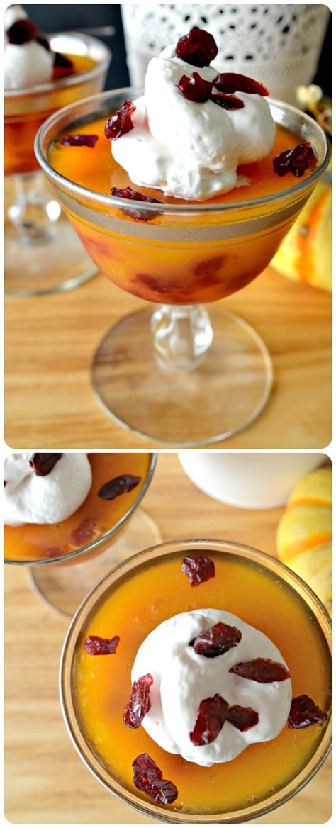 House Vegan Tangerine And Cranberry Vegan Jel Dessert