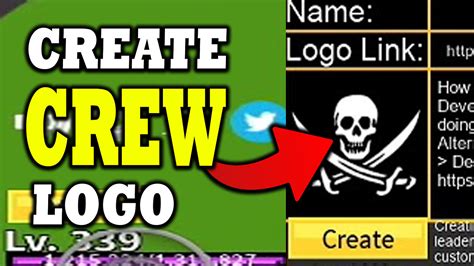 How To Create A Crew Logo In Blox Fruits Get Decal Link