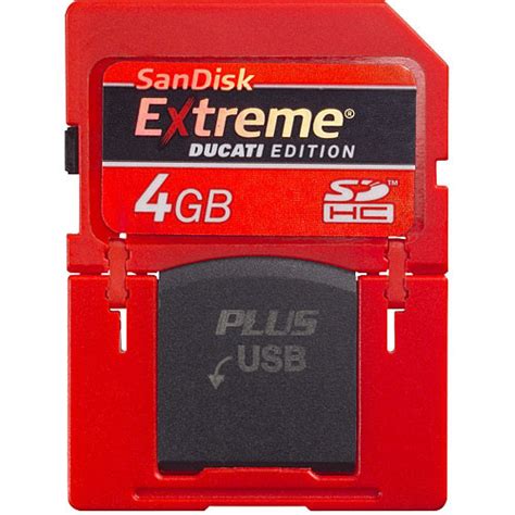 Sandisk 4gb Extreme Ducati Edition Sd Plus Secure Sdsdpx3 004gr