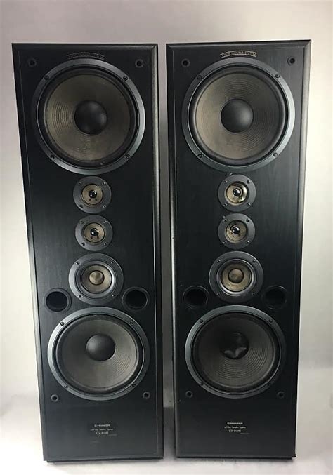Vintage Pioneer Cs J925b 4 Way Floor Tower Speakers