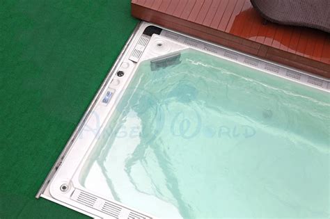 8 Meters Balboa System Luxury Endless Swimming Pool Massage Spa Pool With Automatic Cover Buy