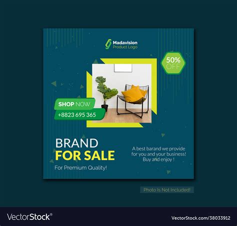 Social Media Product Banner Design Royalty Free Vector Image