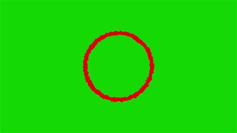 Chroma Key Red Circle Animation For Youtubers Youtube