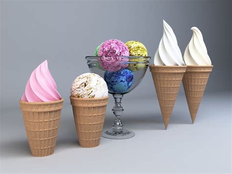 Ice Cream Cone For Ice Cream Parlor 3d Model Cgtrader