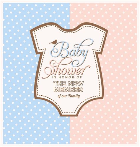 Diseño De Invitación De Baby Shower Vector Gratis